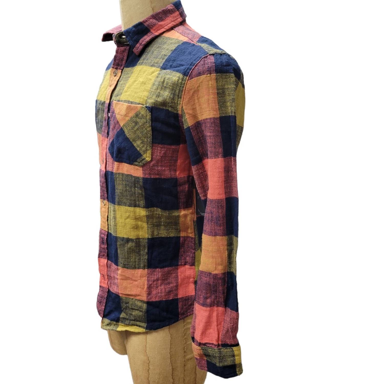 Junk Food - Men's Long Sleeve Plaid Shirt