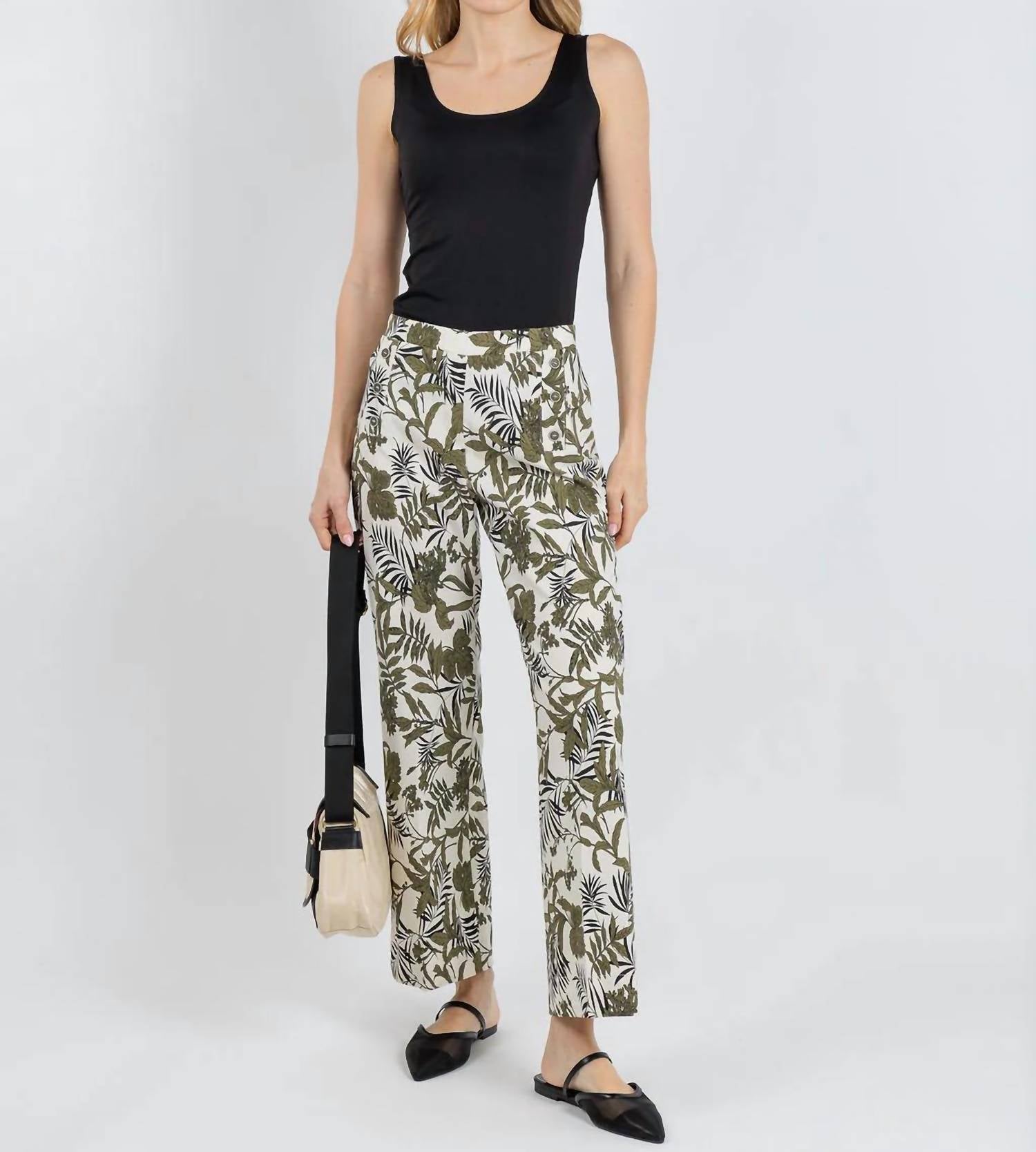 Tinta Style - Kiana Printed Crop Pants