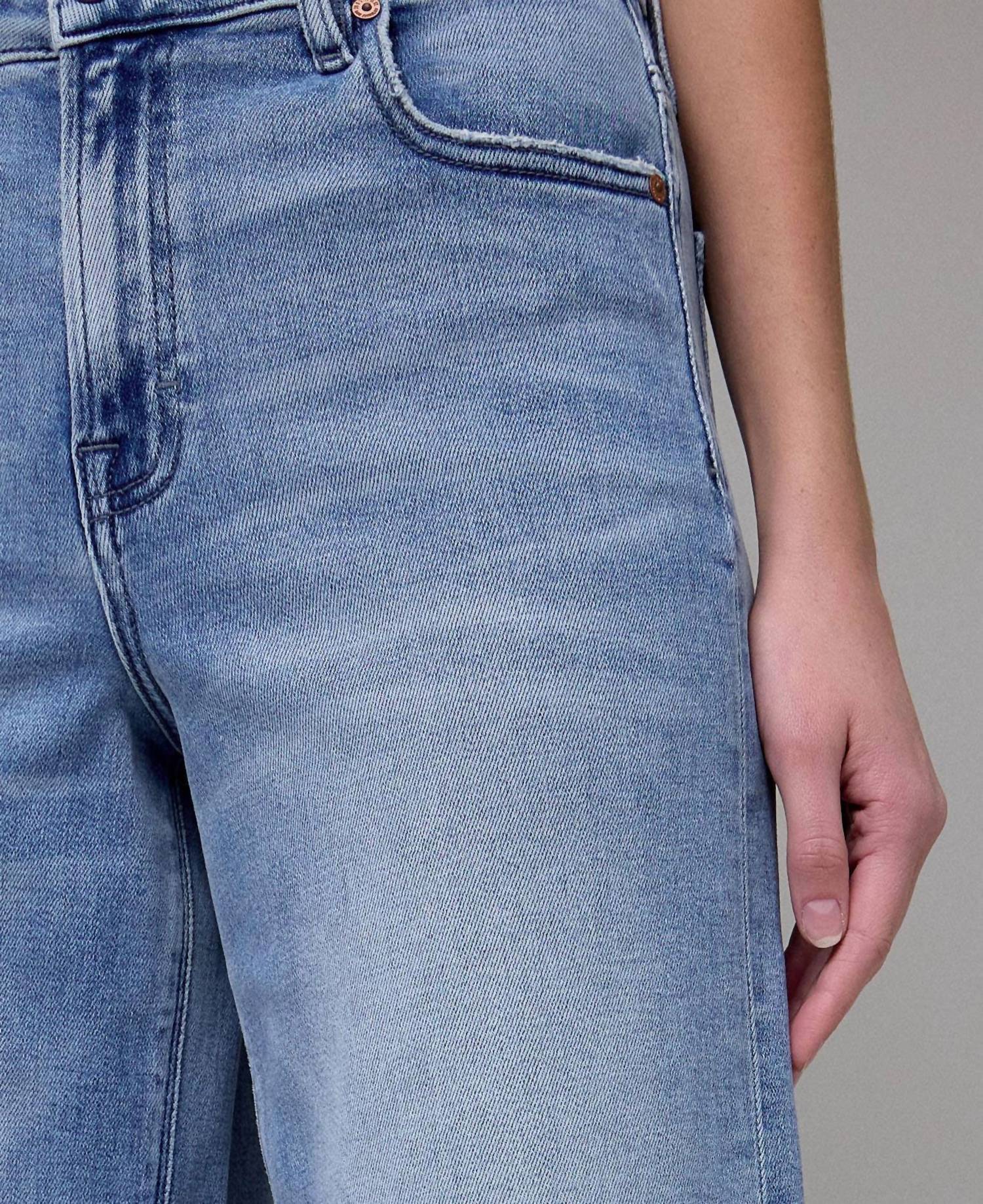 Hidden - Nori Cuffed Crop Wide Leg Jeans