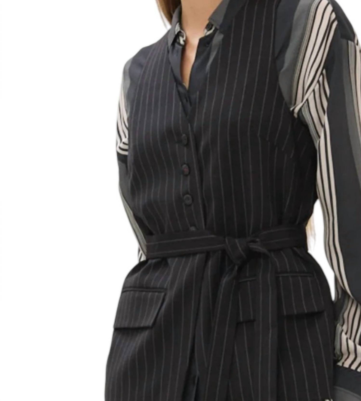 Maria Cher - Lou Becca Pinstripe Vest