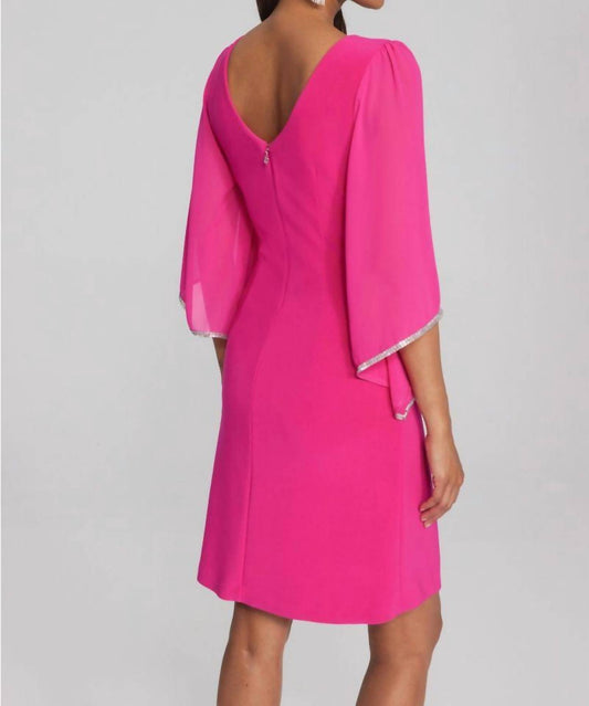 Joseph Ribkoff - Chiffon Sleeve Mini Dress