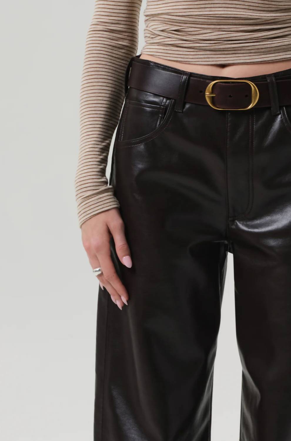 Citizens Of Humanity - Ayla Baggy Recycled Leather Pants