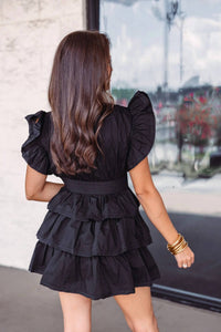 Karlie - Wrap Ruffle Dress