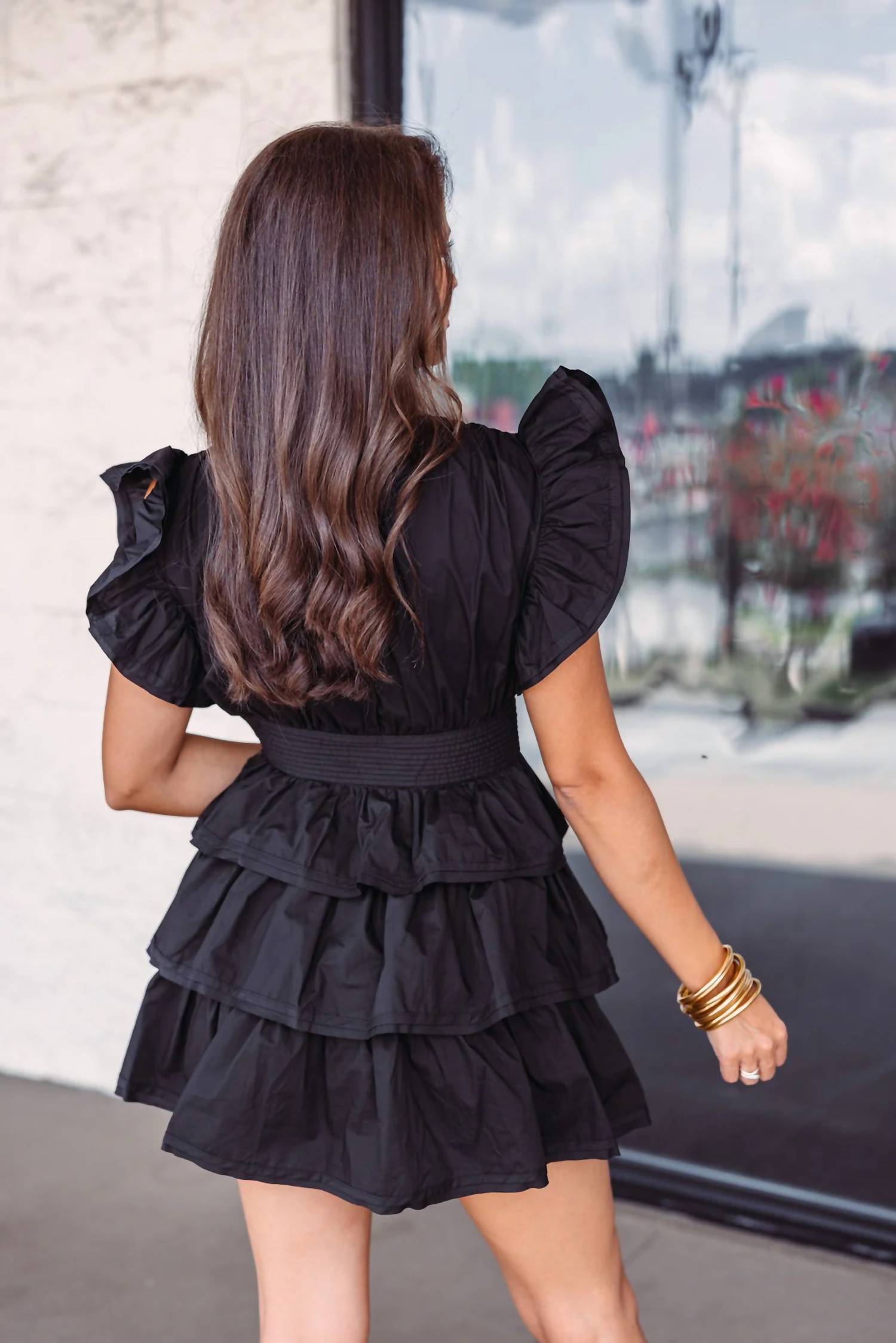 Karlie - Wrap Ruffle Dress
