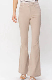 Judy Blue - Double Waistband Tummy Control Top Flare Jeans