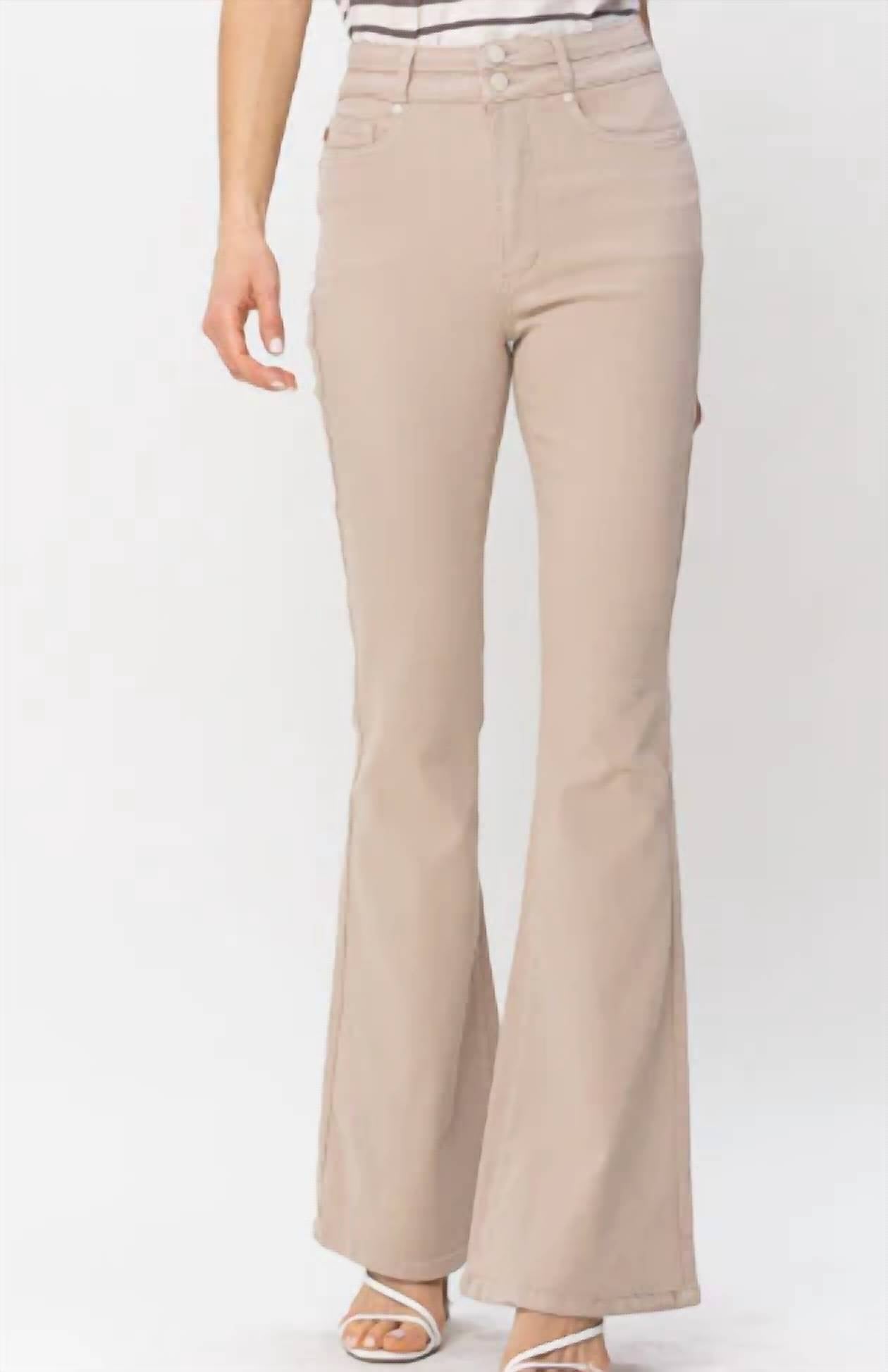 Judy Blue - Double Waistband Tummy Control Top Flare Jeans