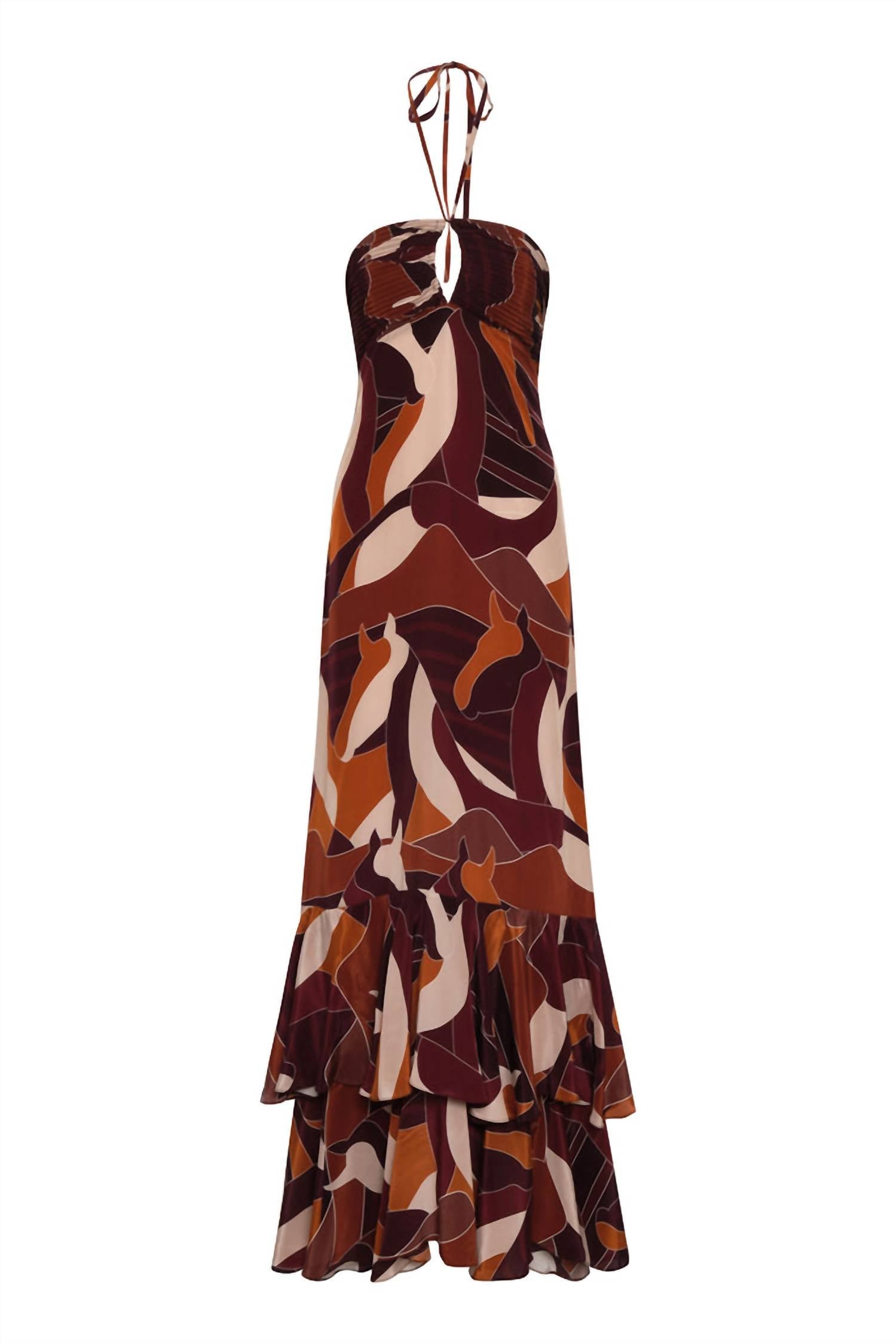 Juan De Dios - Sevillana Crepe Chine Maxi Dress