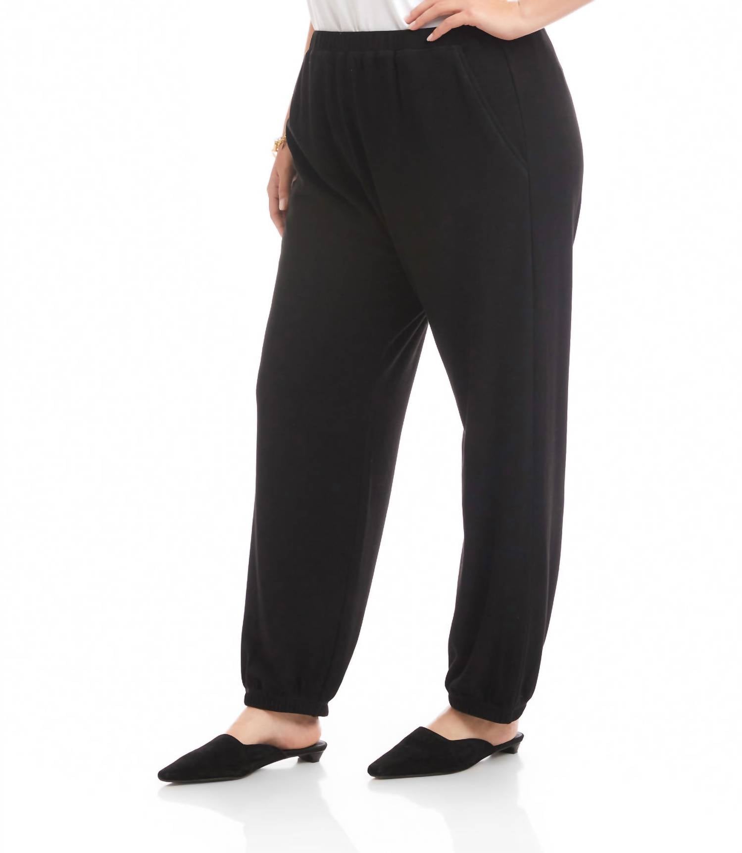 Karen Kane - Pull-on Jogger Sweatpants - Plus