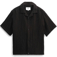 Wax London - Lido Box Dobby Weave Short-sleeve Shirt