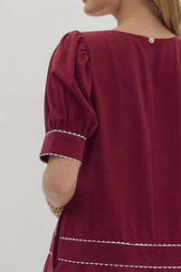 entro Holly Mini Dress in red - women's dress - view 7