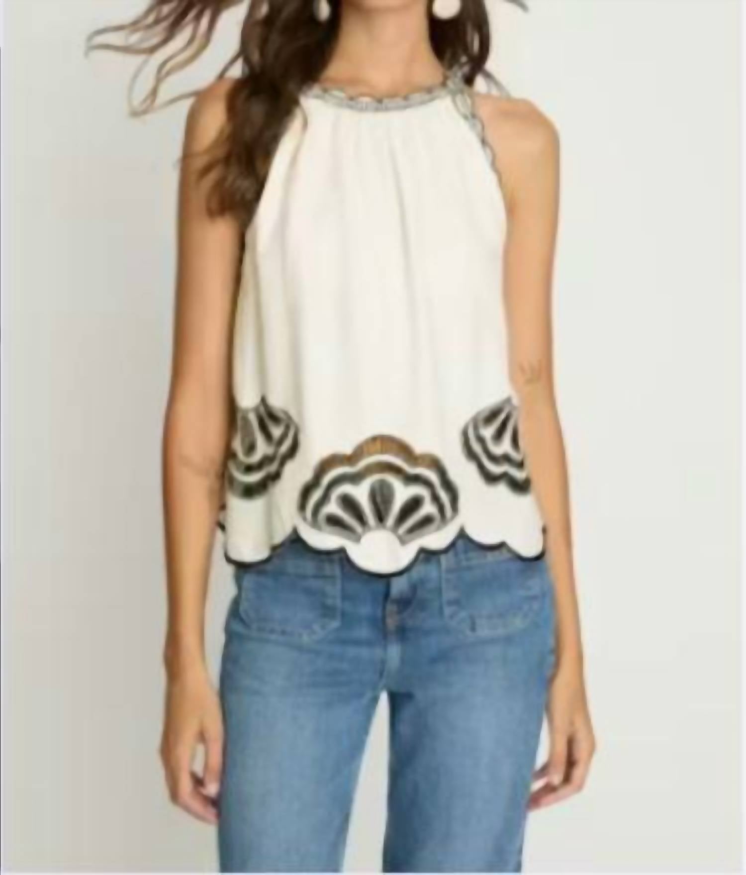 Caballero - Hadley Embroidered Tank