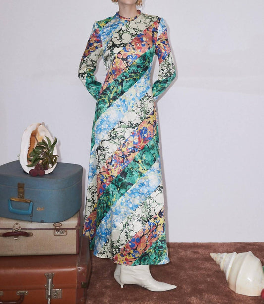 Alemais - Sunburst Maxi Silk Evening Dress