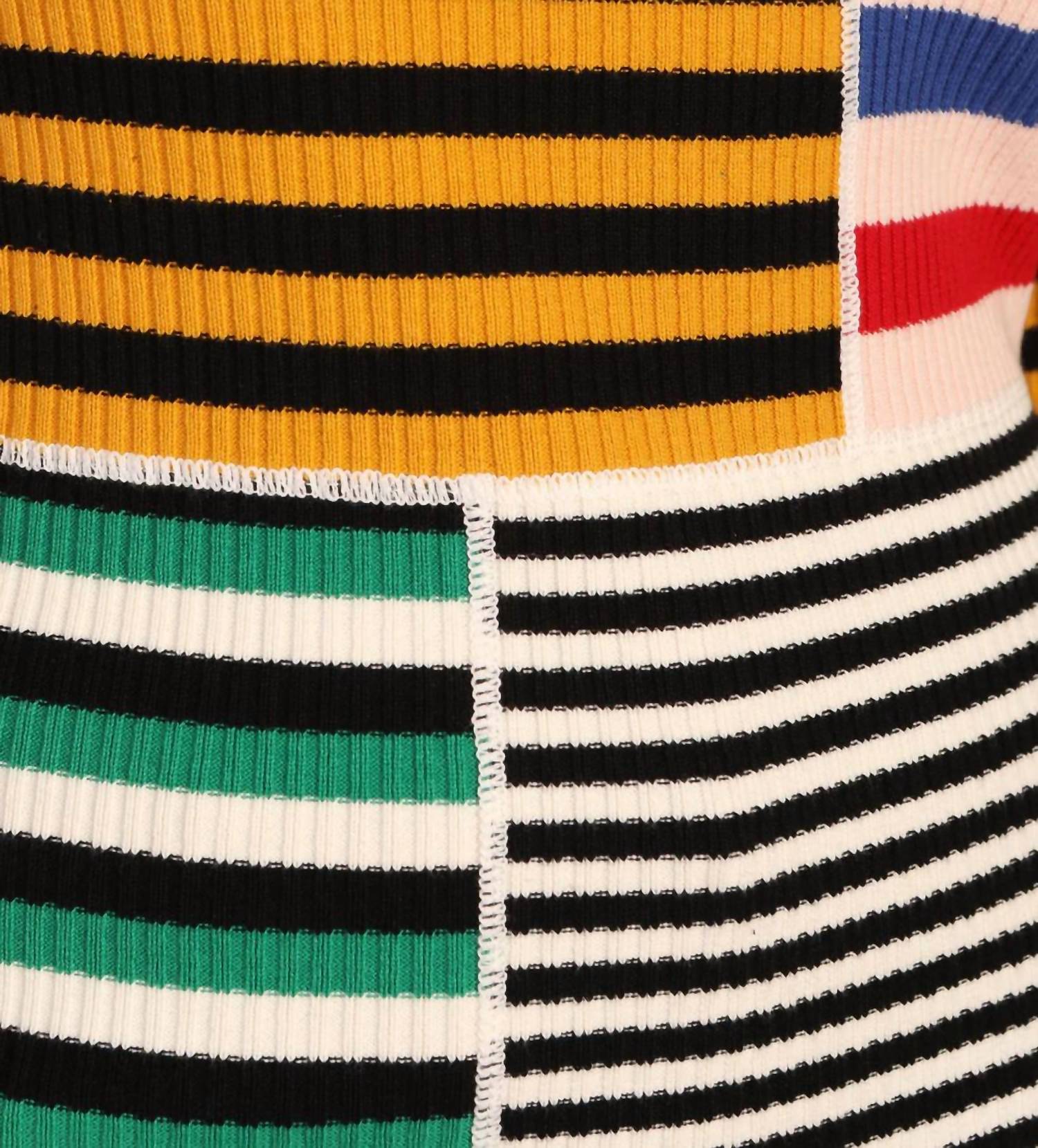 L.F. Markey - Cecil Stripe High Neck Top