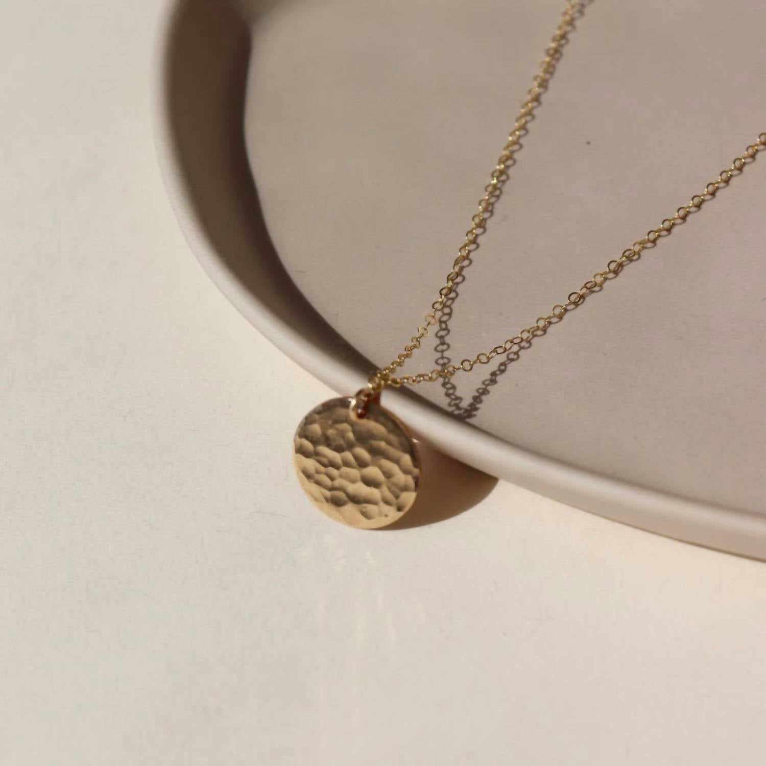 Token Jewelry - Women's Moon Drop Necklace