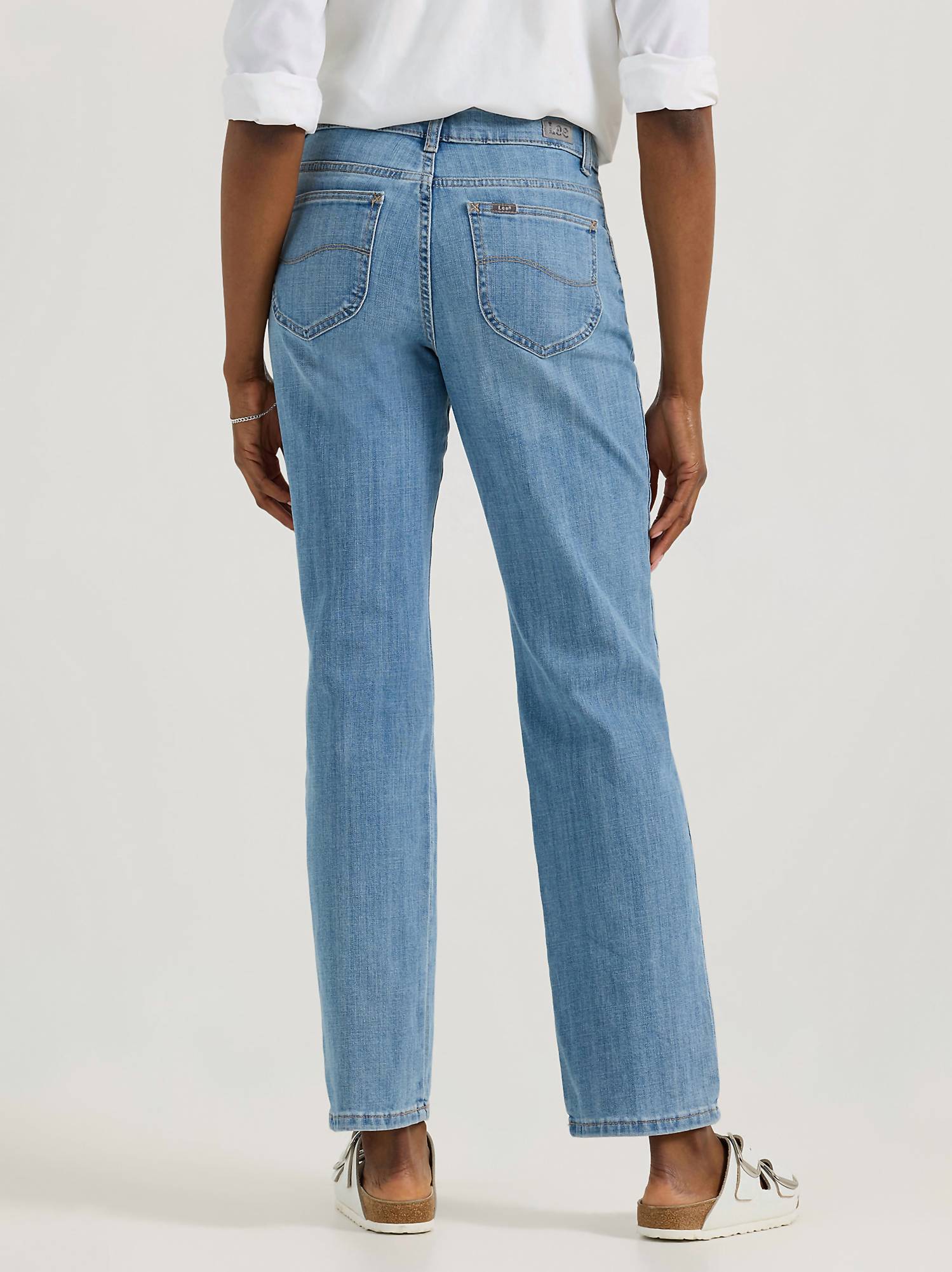 Lee Jeans - Women’s Stretch Relaxed Fit Straight Leg Jeans