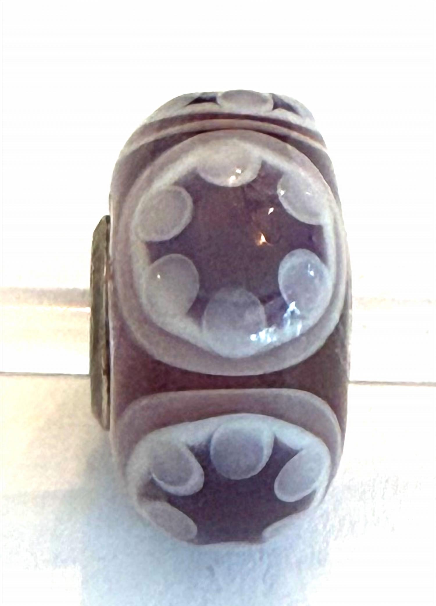 Trollbeads Women's Universal Charm Bead in unique purple lilac stars bead - women's item