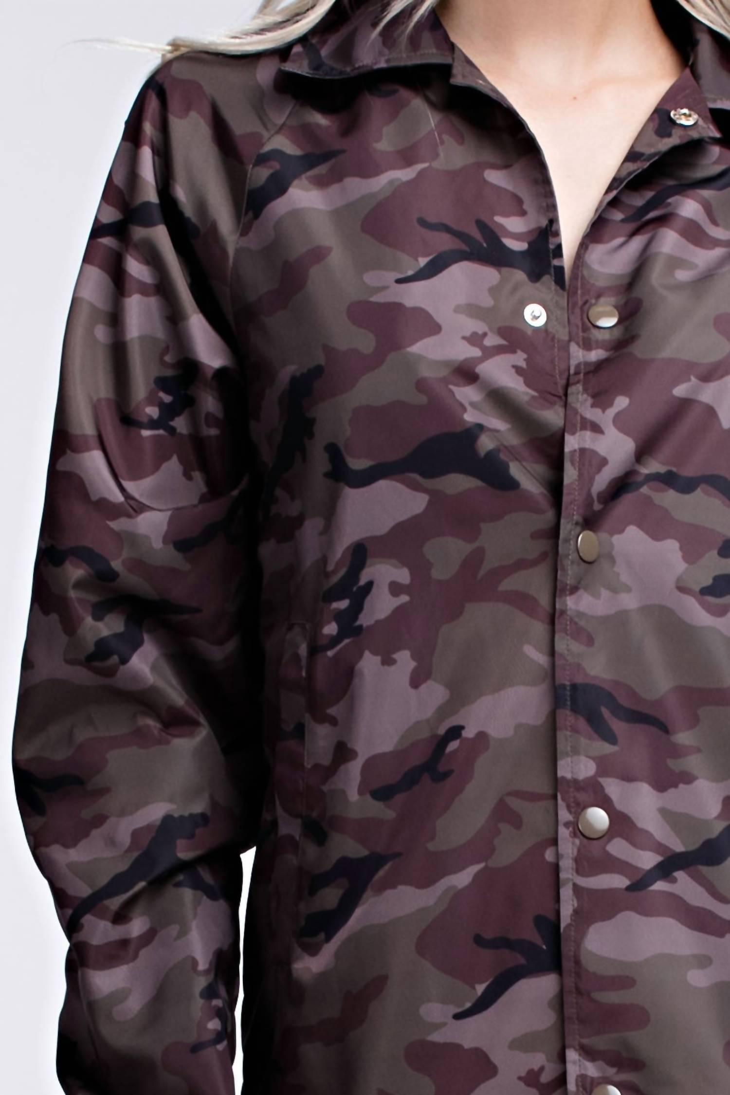 Honey Punch - Camo Coaches Jacket
