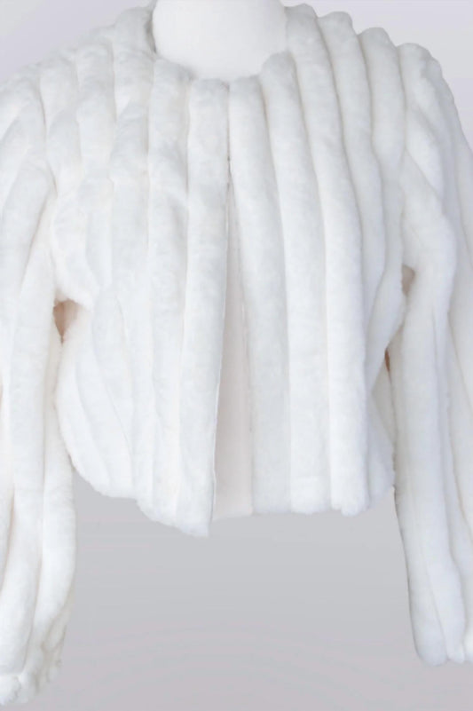 Keren Hart - Women's Faux Fur Cropped Jacket