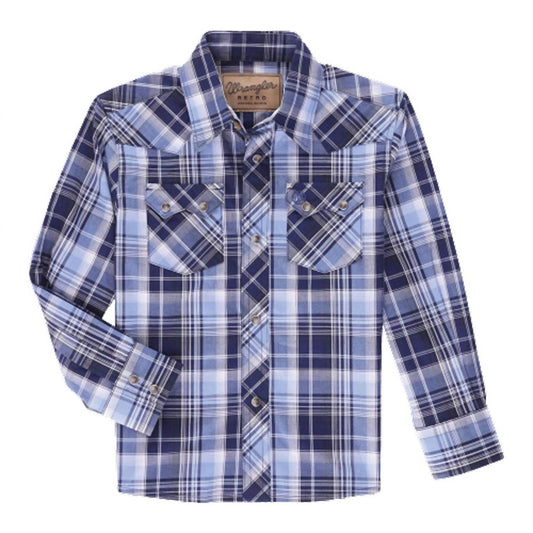 Wrangler - Boys Retro Long Sleeve Snap Shirt