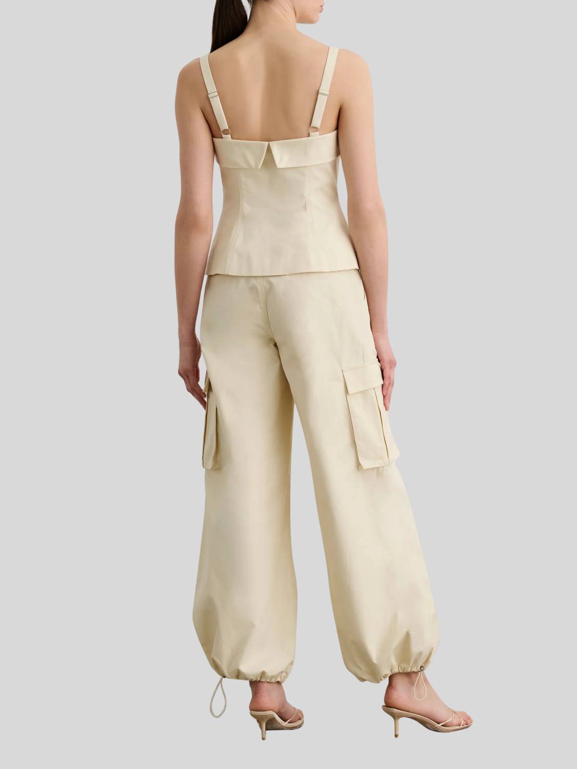 Toccin - James Wide Leg Drawstring Cargo Pant