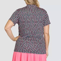 Tail - Short Sleeve 1/4 Zip Shoulder Inserts Polo