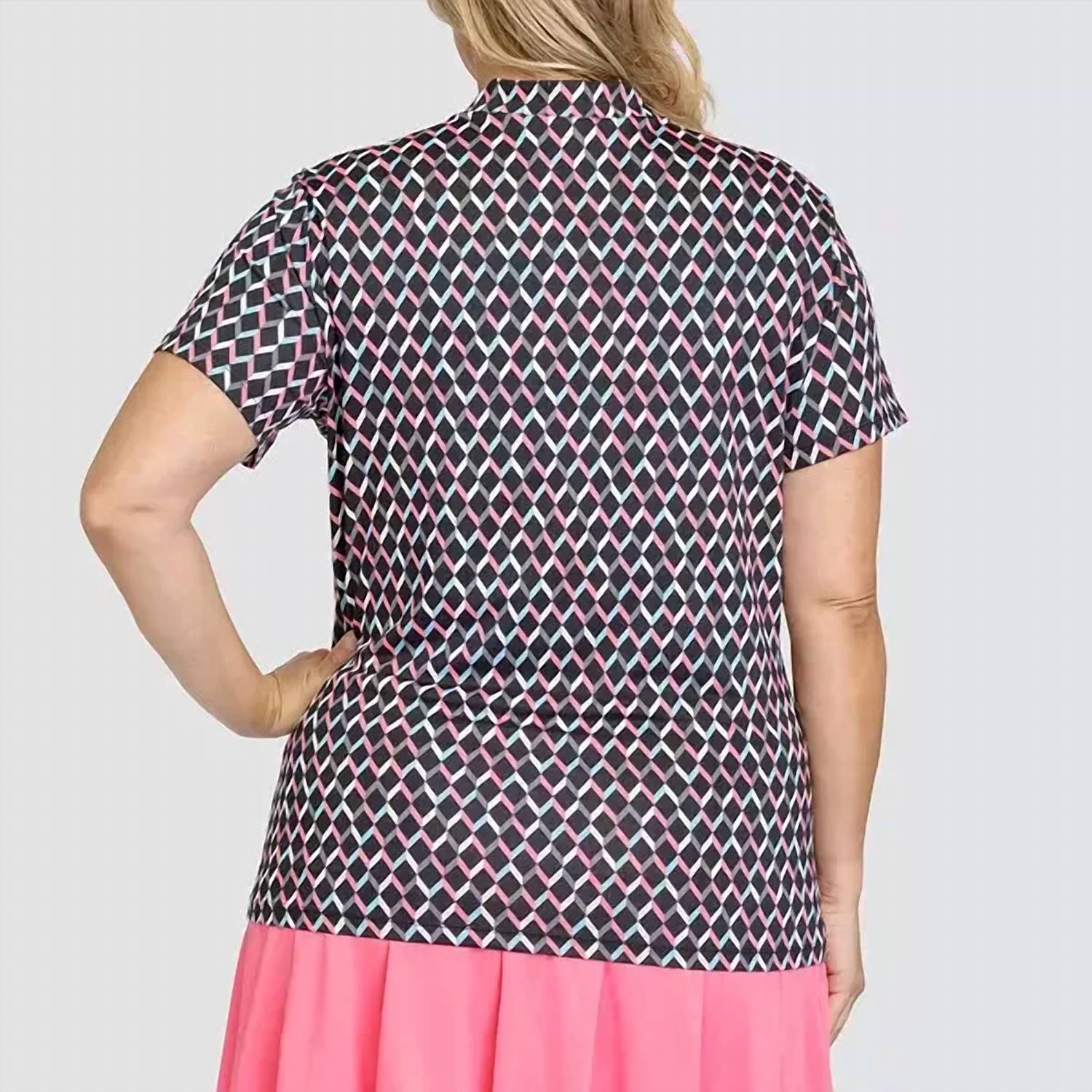Tail - Short Sleeve 1/4 Zip Shoulder Inserts Polo