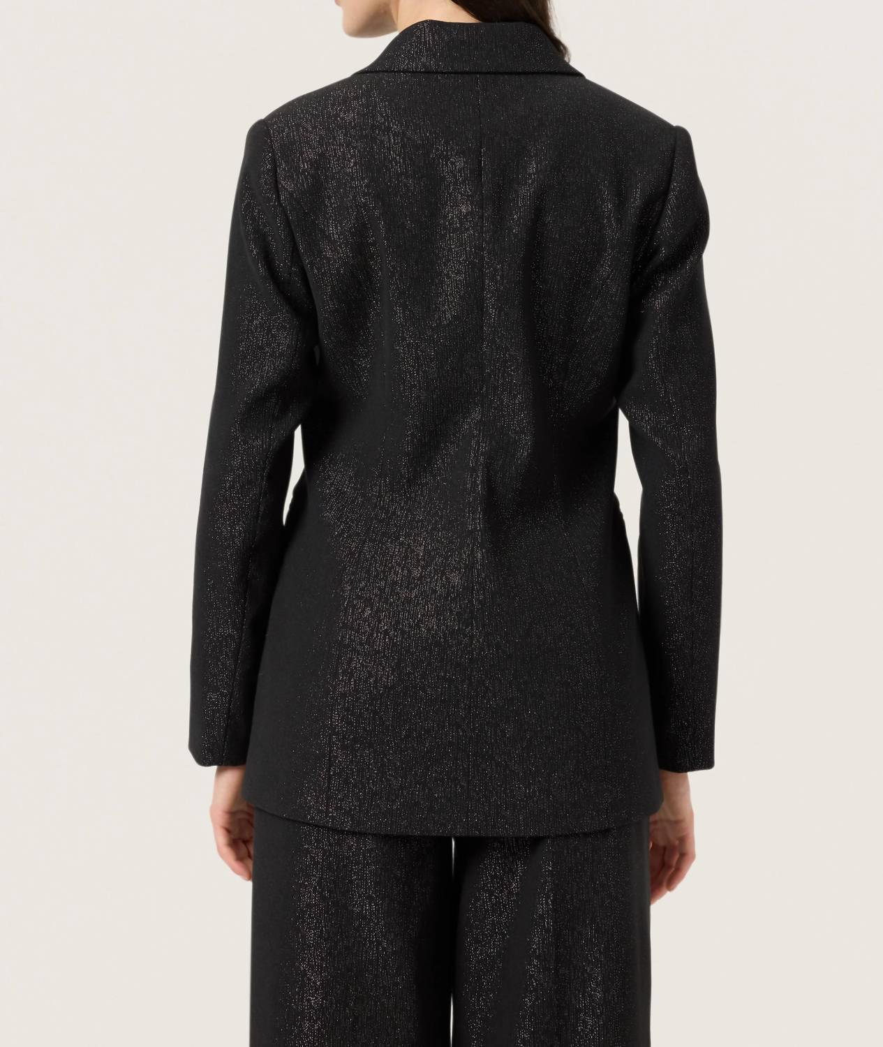 Soaked In Luxury - Slcahlina Single-breasted Glitter Blazer