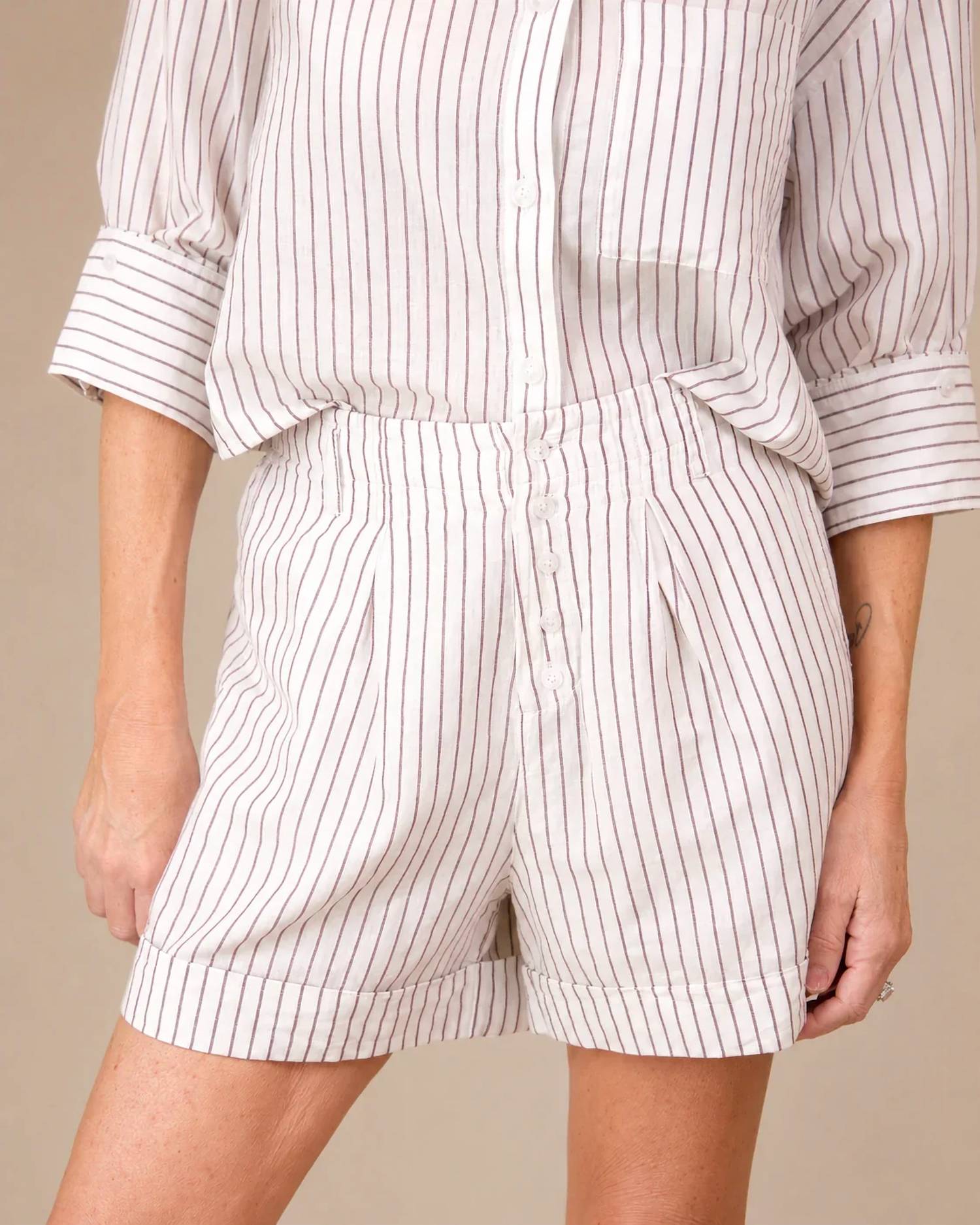 Velvet Heart - Linen Blend Shorts