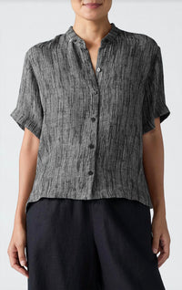 Eileen Fisher - Organic Linen Gauze Strata Top