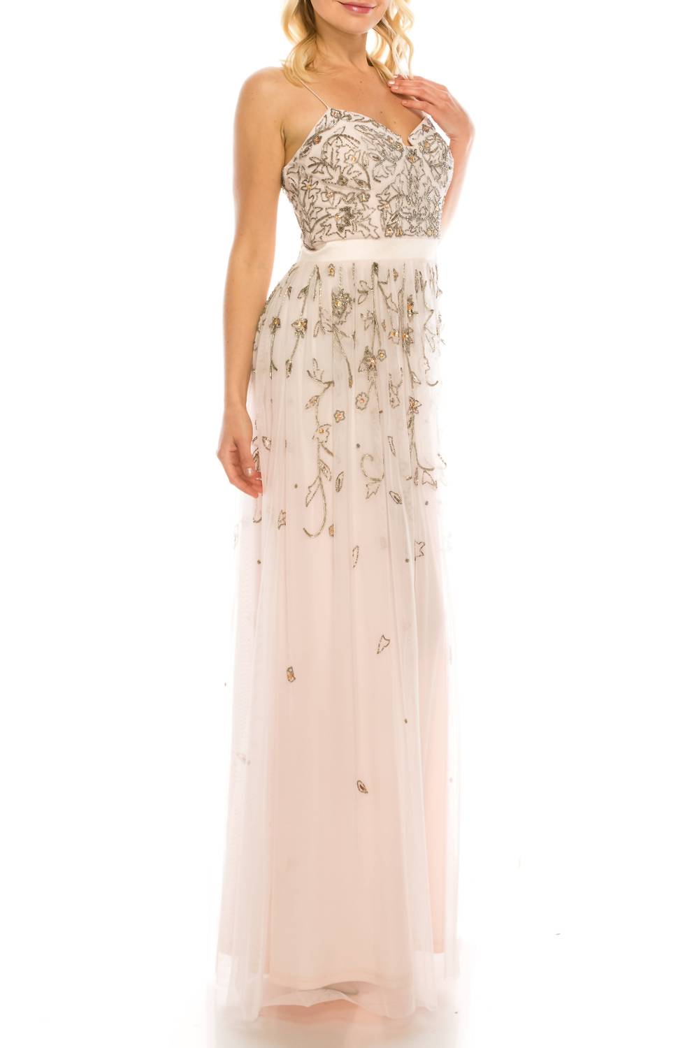 Aidan Mattox - Sleeveless Embellished Evening Dress