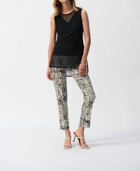Joseph Ribkoff - Millennium Abstract Print Slim Fit Pants