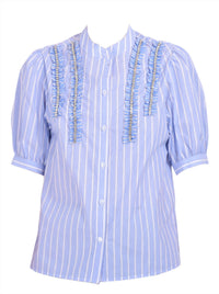 Essentiel Antwerp - Rhinestone Frill Shirt