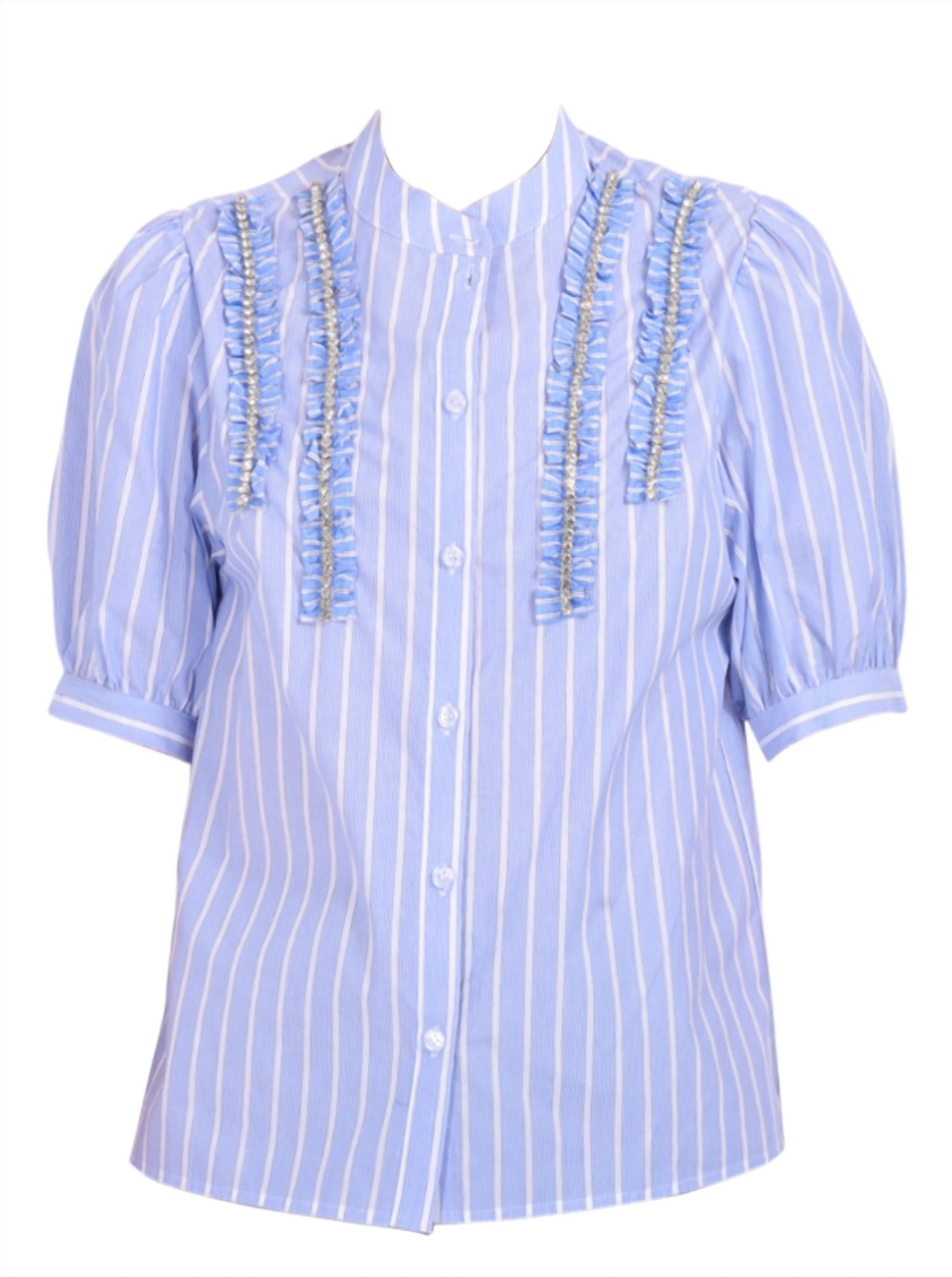 Essentiel Antwerp - Rhinestone Frill Shirt
