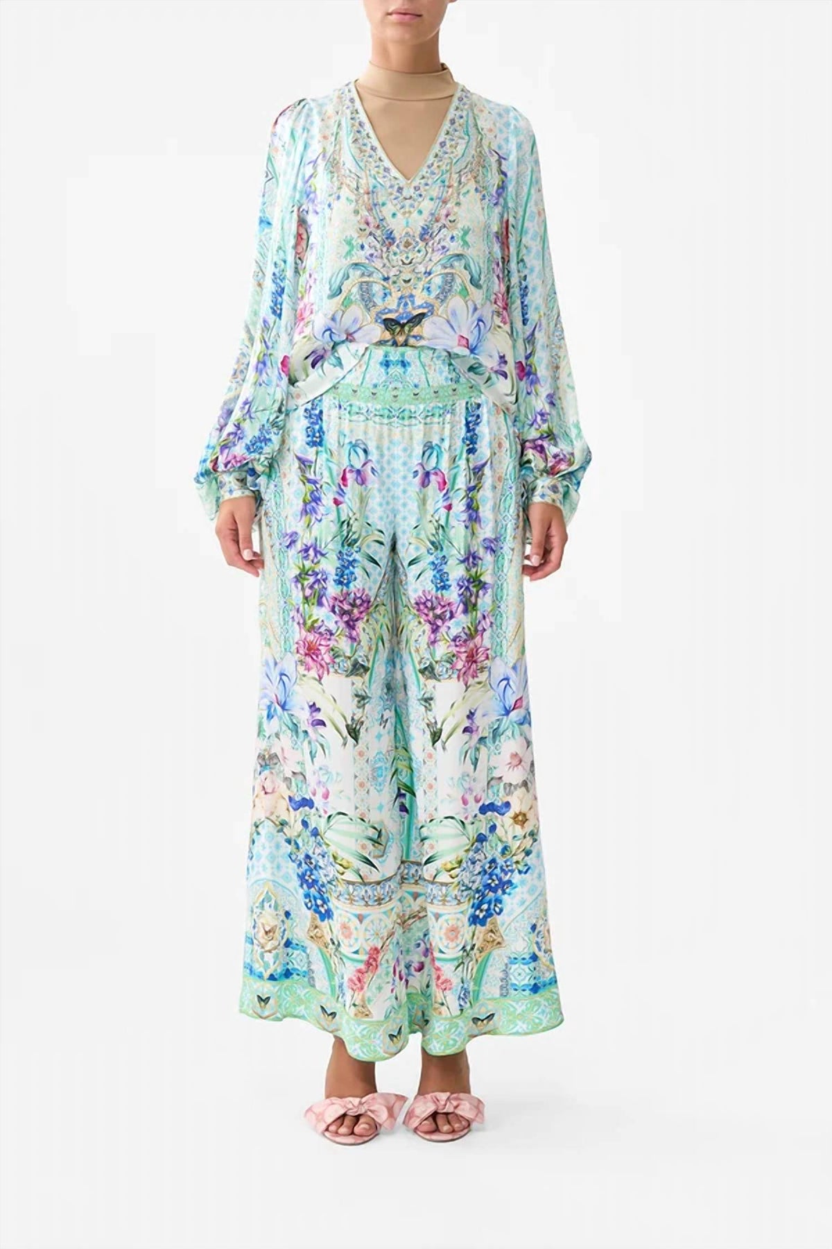 Camilla - Shirred Waist Pants