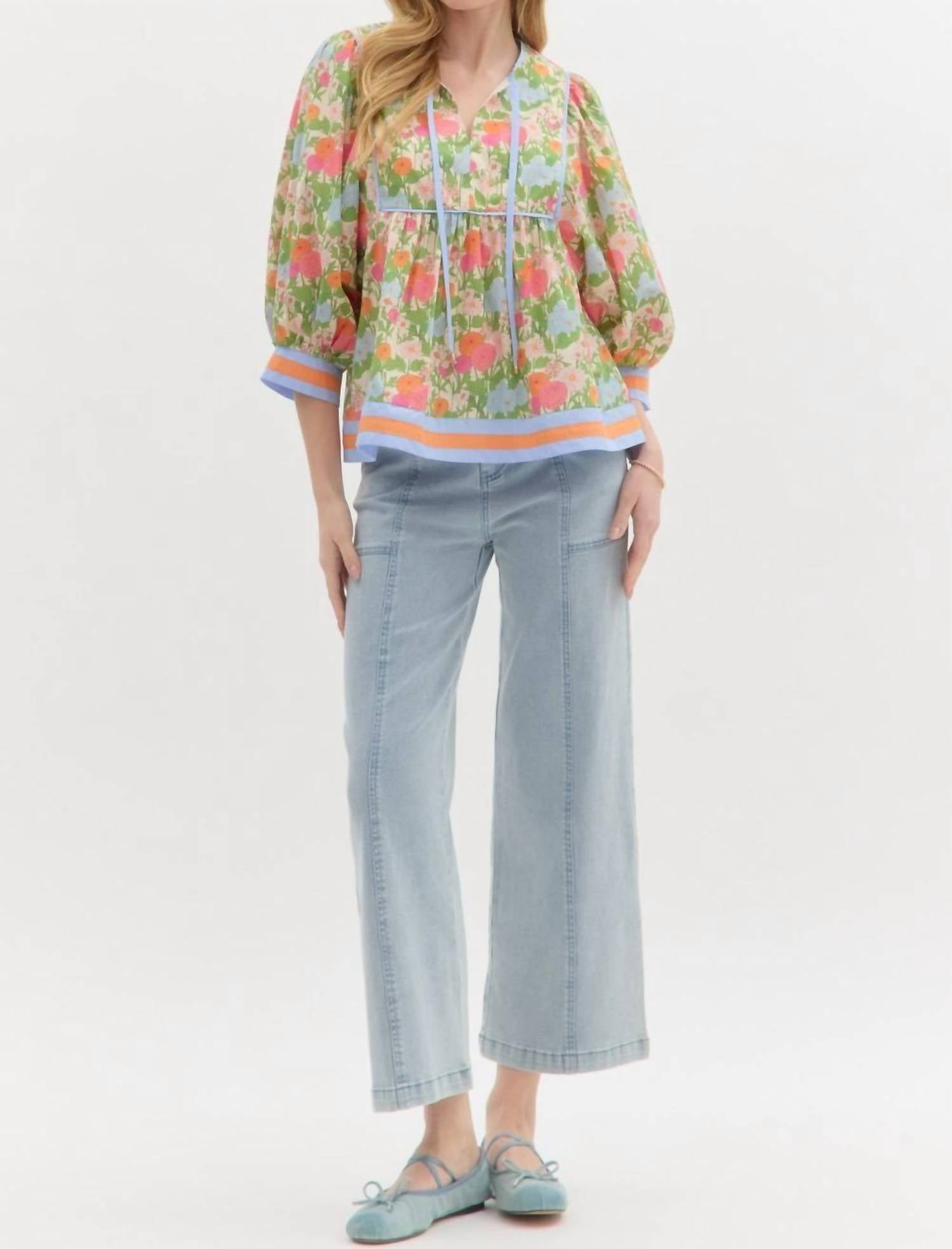 Entro - Aurora Floral Top