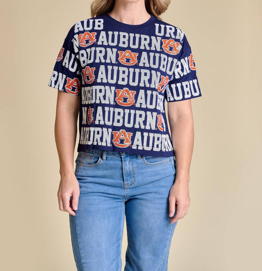 Stewart Simmons - The Sequin Repeat Tee Auburn
