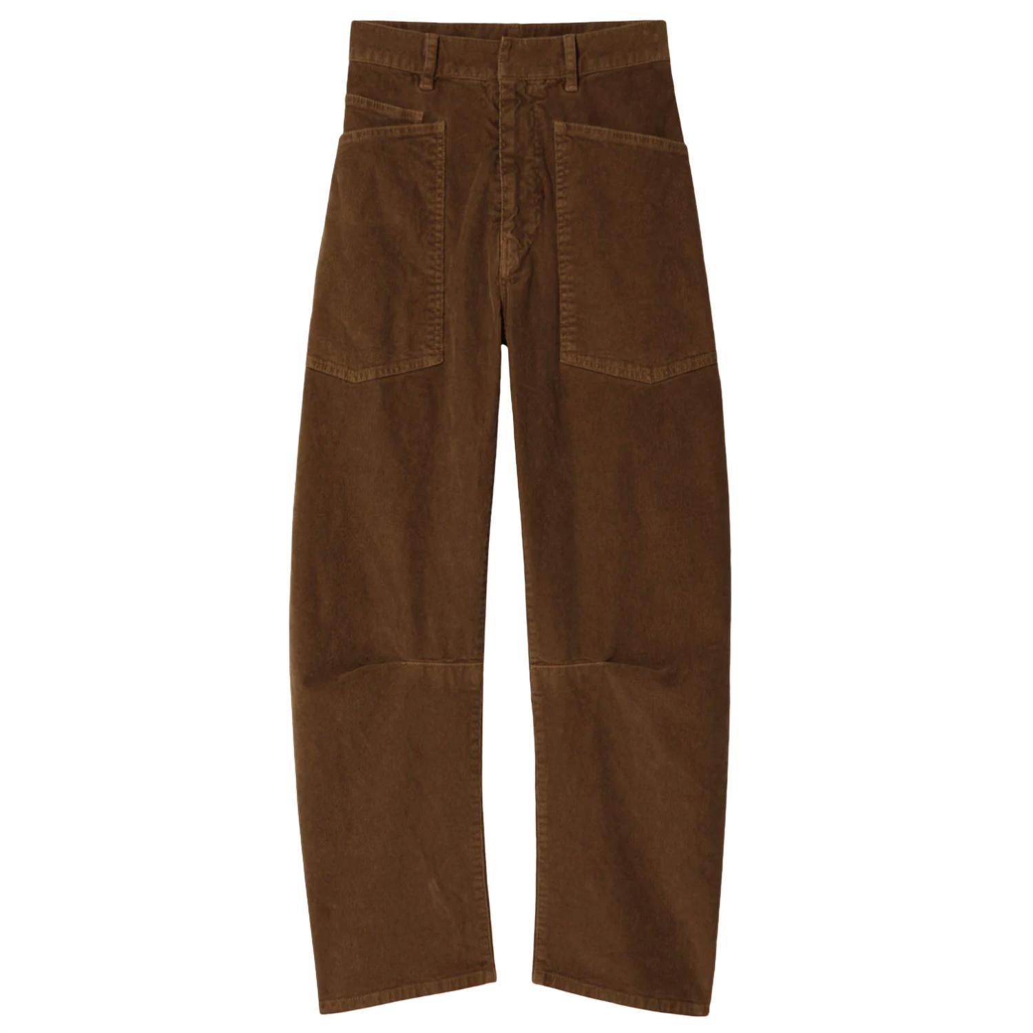 NILI LOTAN Shon Corduroy Pant in caffe 1 - women's pants - view 4
