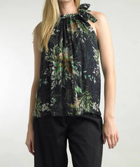 Tempo Paris - Print Neck Tie Top