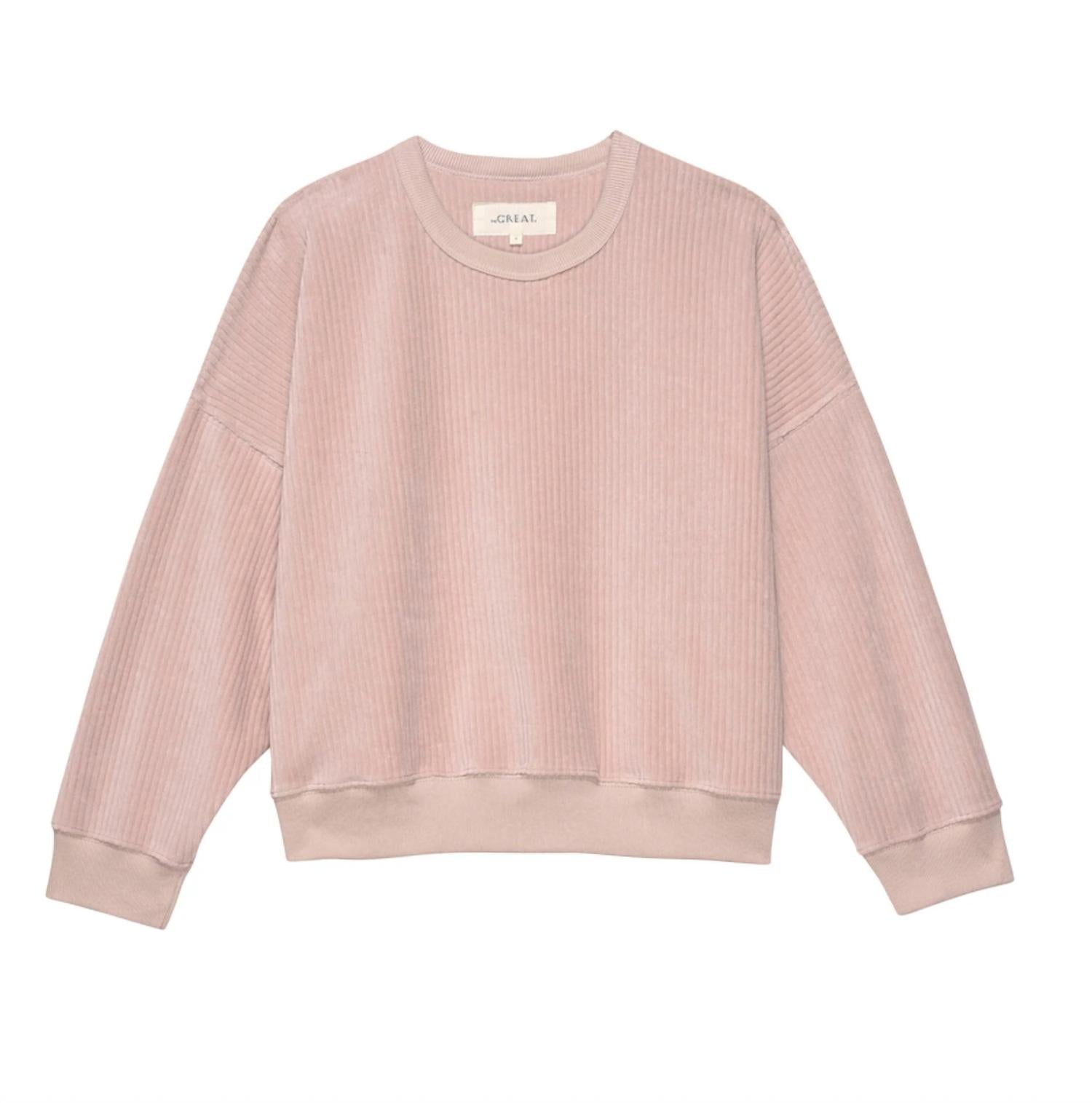 The Great. - Corduroy Teammate Crew Neck Sweatshirt