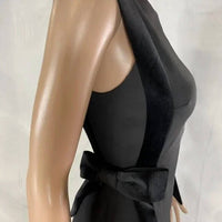 TED BAKER Velvet Bow Skater Mini Dress in black - women's dress - view 6