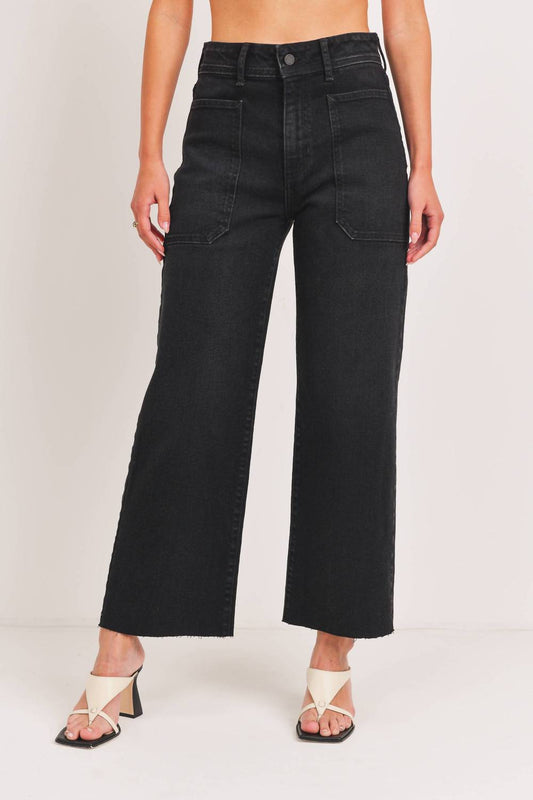 Just Black Denim - Utility Wide Leg Jeans