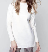 Charlie B - Mock Neck Tunic Sweater