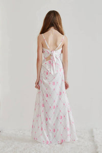 Theme - Girl's Charlotte Vintage Romantic Rose Long Satin Dress