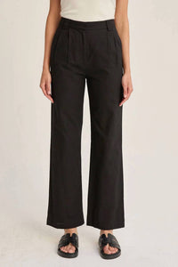 Crescent - Erin Straight Leg Linen Trousers