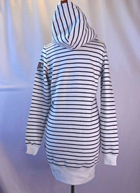 Wanakome - Long Stripe Hoodie Dress