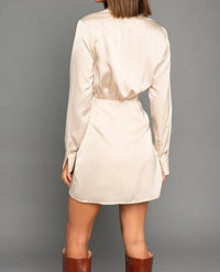 LE LIS Business Day Dress in cream - women's dress - alternate view
