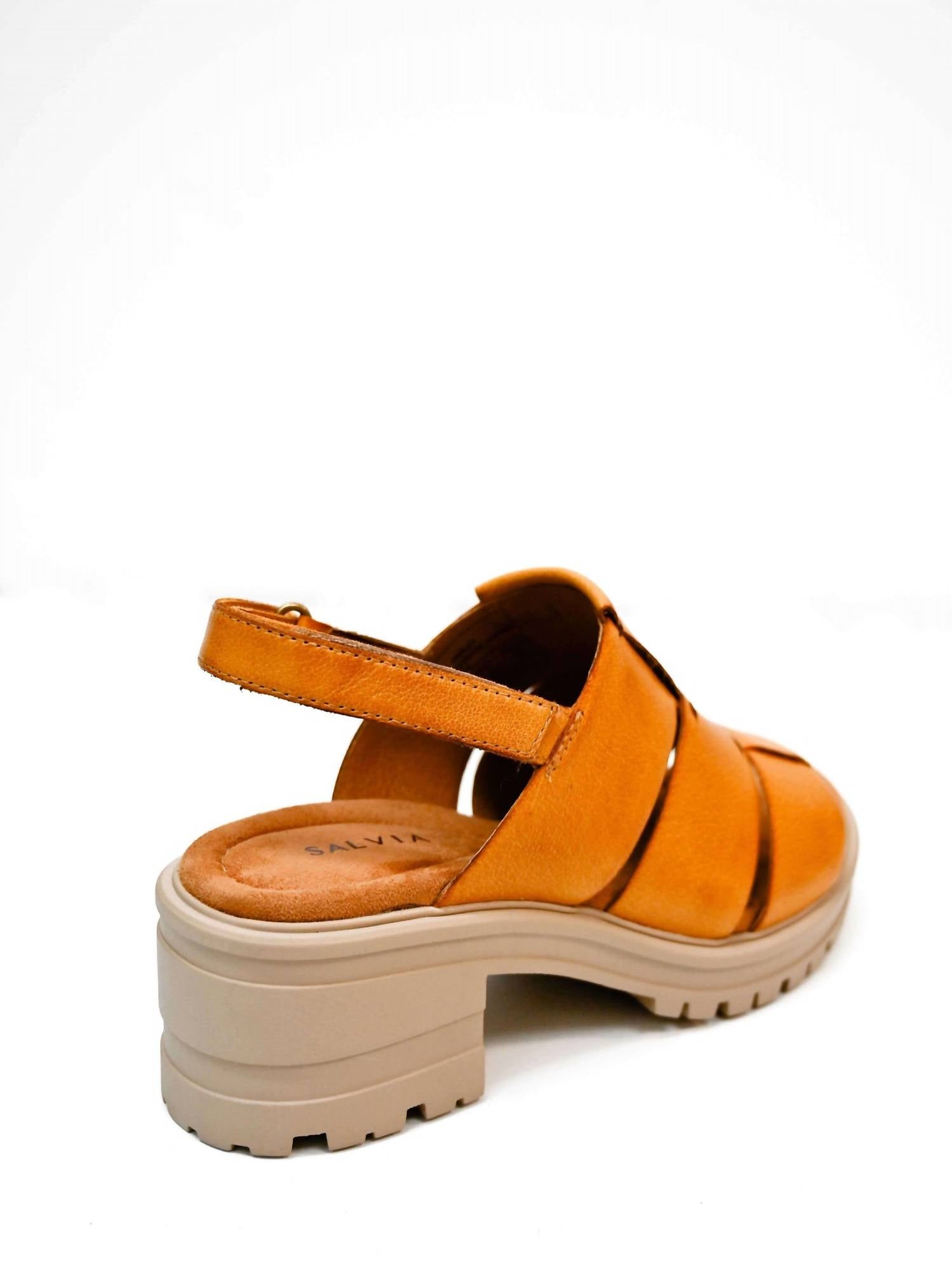 Salvia Women's Harley Heeled Sandal in butterscotch - women's sandal - alternate view