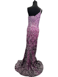 Jovani - One Shoulder Sequins Mermaid Gown