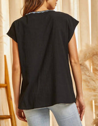 Andree By Unit - Floral Embroidered Dolman Blouse