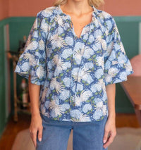 Voy - Embroidered Floral Spaghetti Tie Top